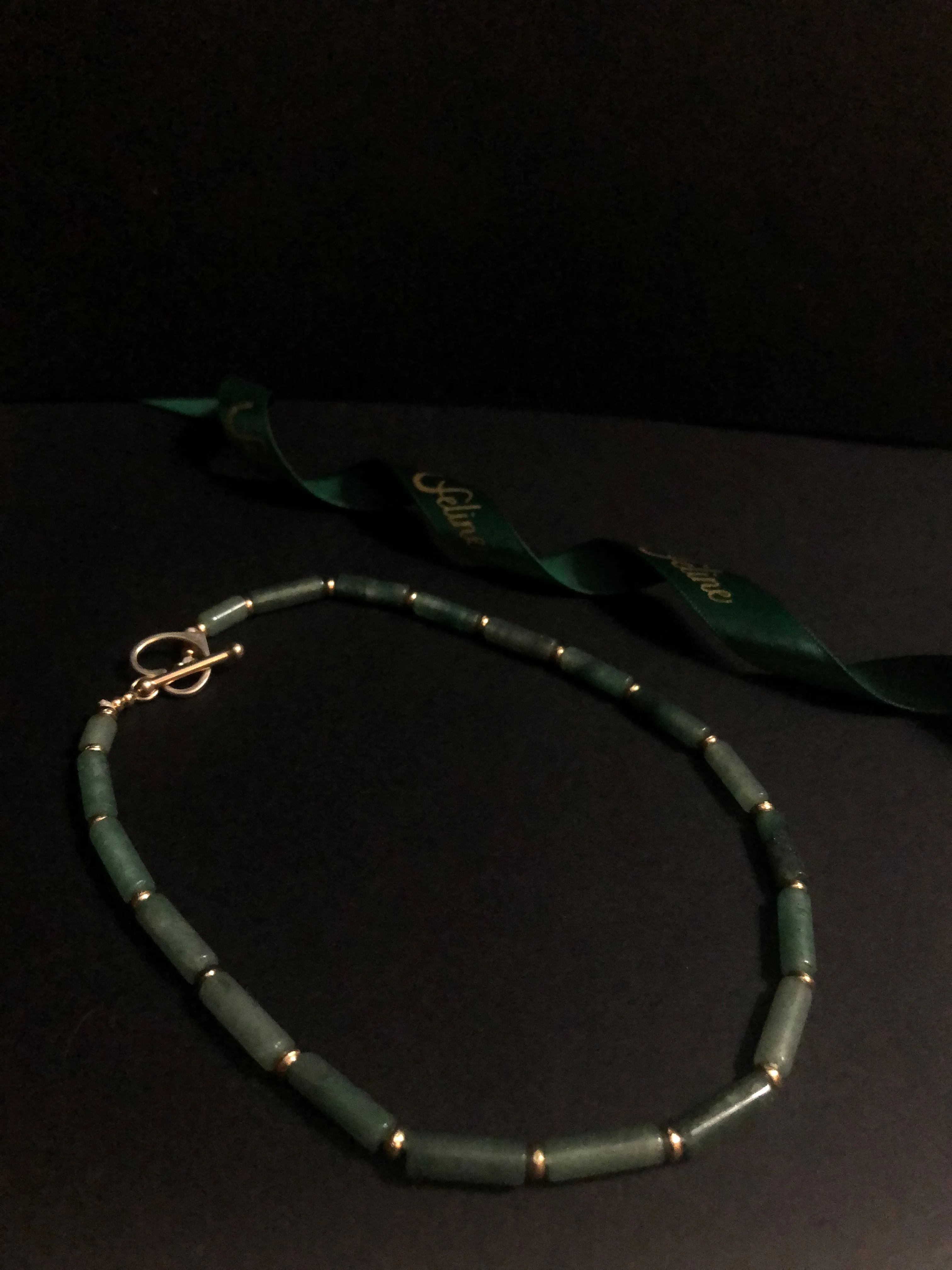 Faustine Green Agate Chocker