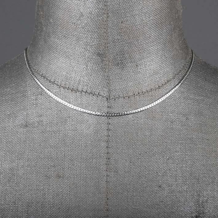 Fine Snake Chain Collar - Silver