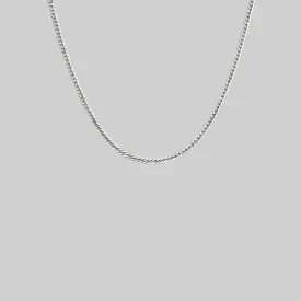 Fine Snake Chain Collar - Silver