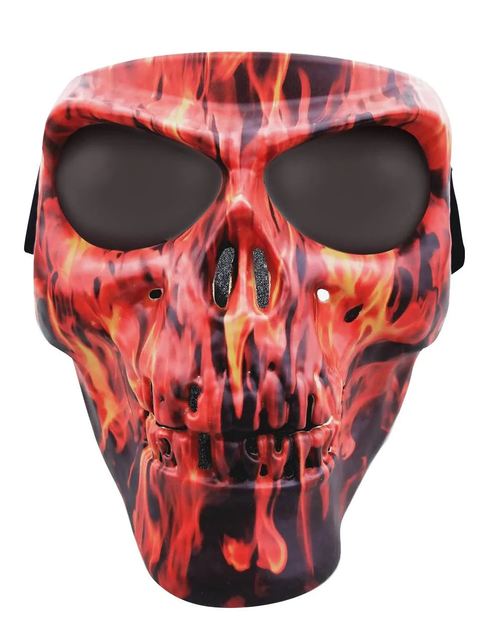 Flame Skull Mask Smoke Lens