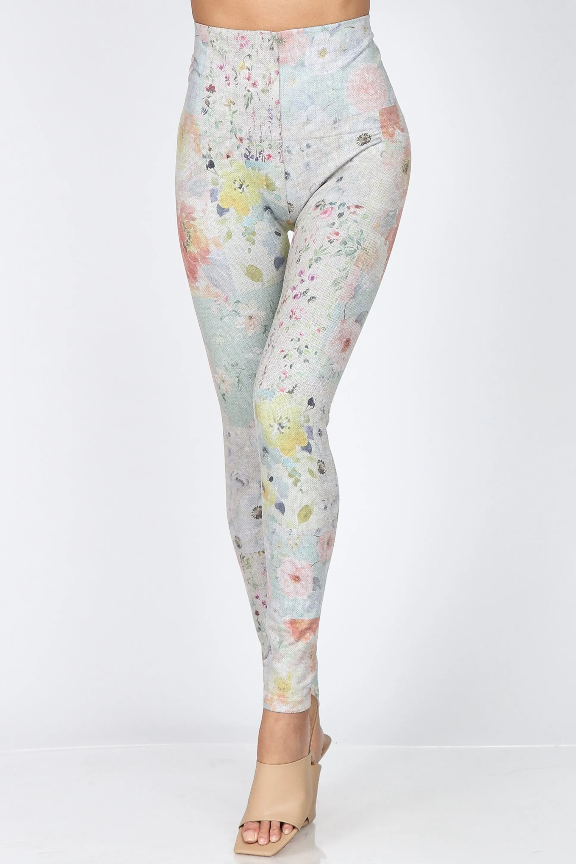 Floral Patch Collage Leggings