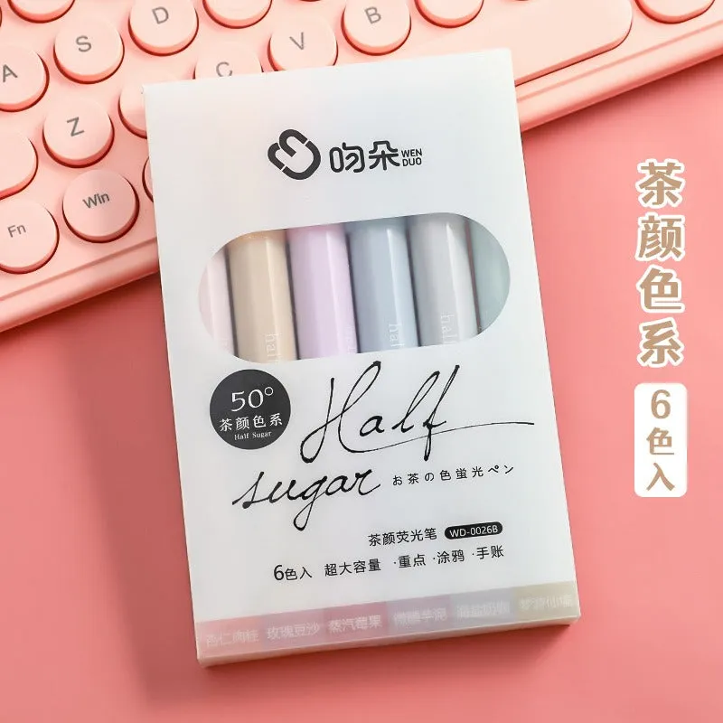 Fluorescent Light Color Highlighter Markers Set