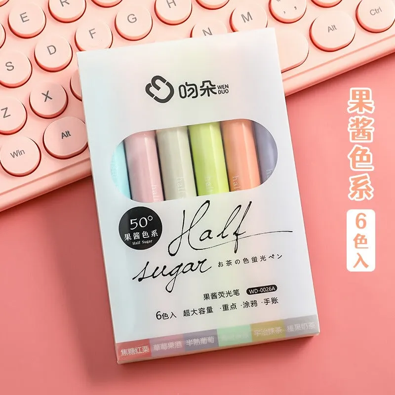 Fluorescent Light Color Highlighter Markers Set