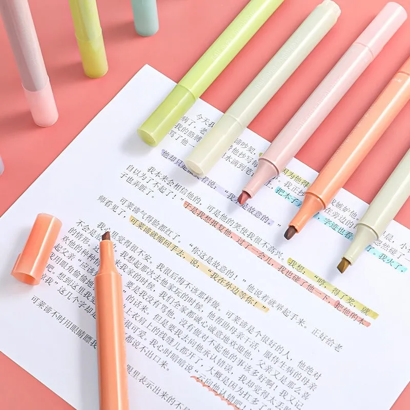 Fluorescent Light Color Highlighter Markers Set