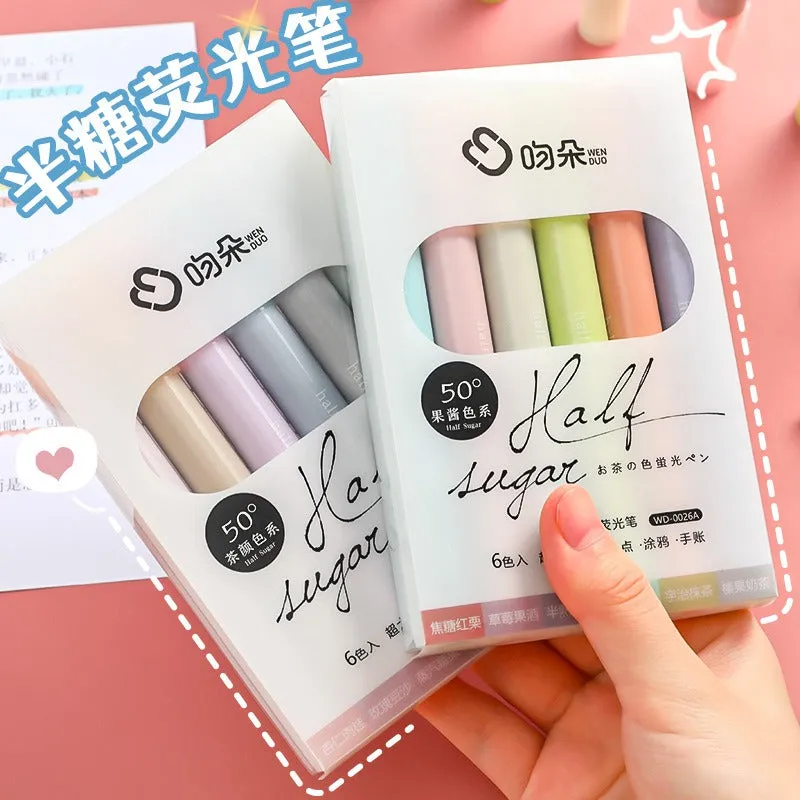 Fluorescent Light Color Highlighter Markers Set