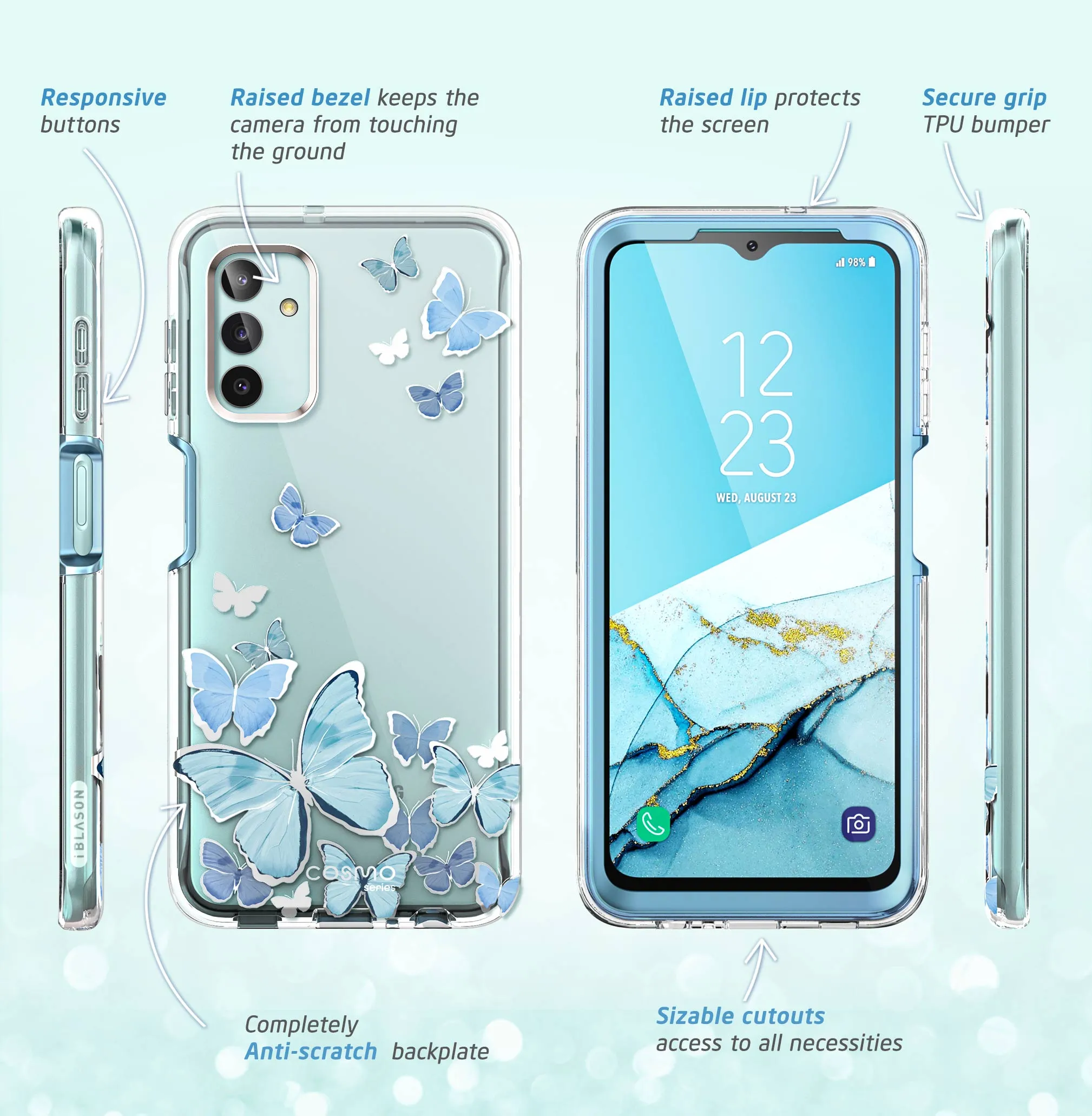 Galaxy A13 Cosmo Case - Blue Fly