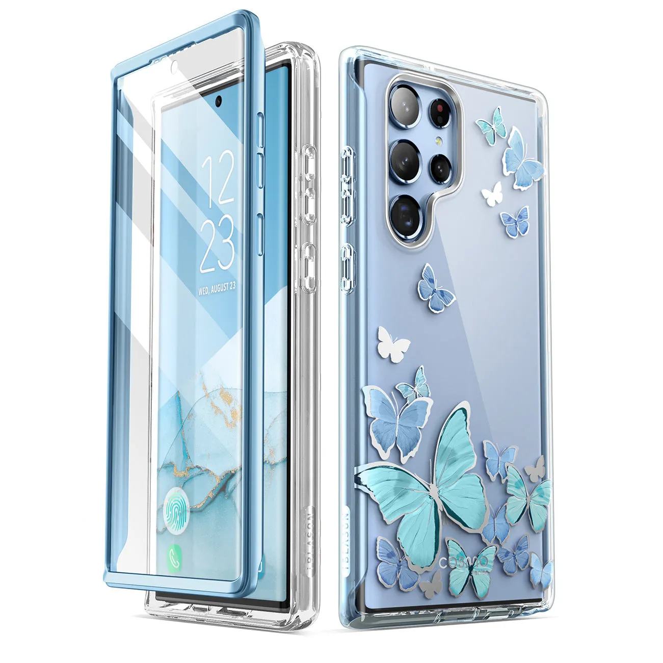 Galaxy S22 Ultra Cosmo Case - Blue Butterfly