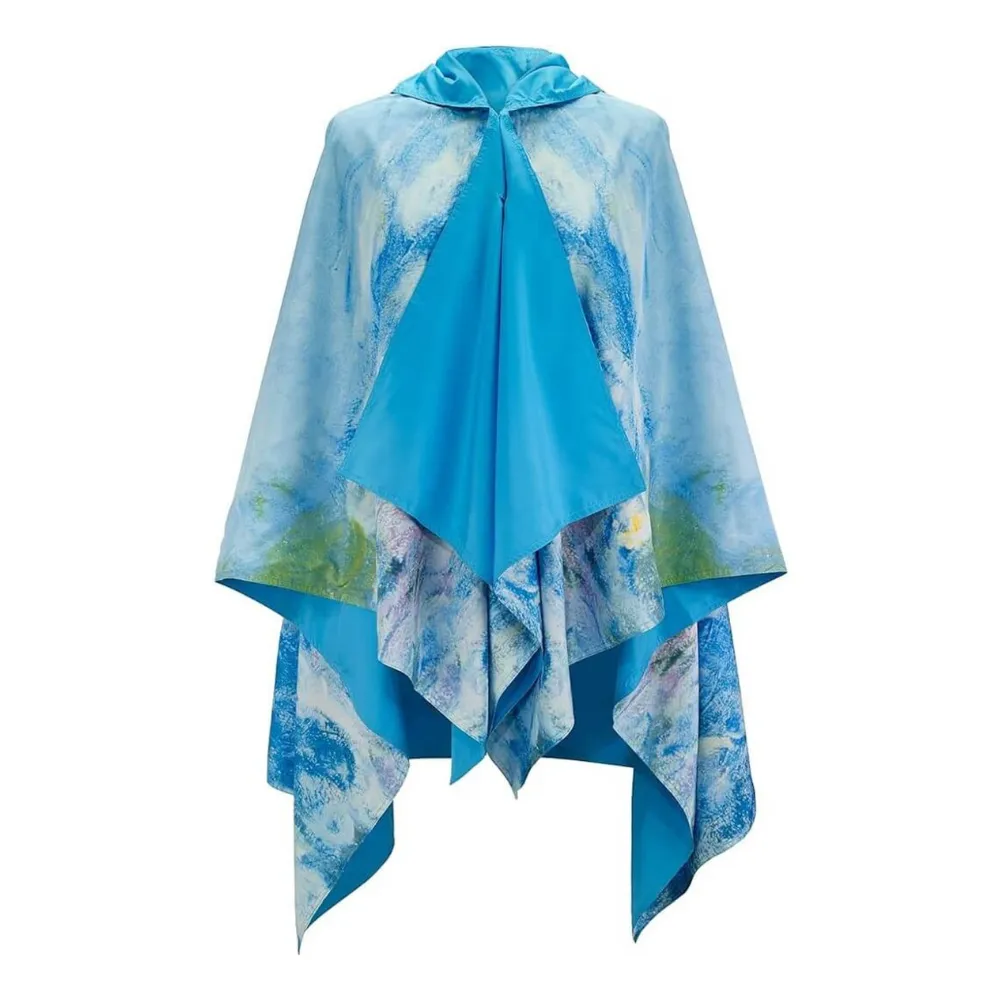 Galleria Enterprises Monet Waterlilies Reversible Rain Cape (Women's)