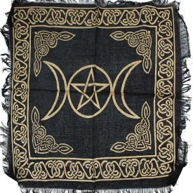 Gold Triple Moon Altar Cloth