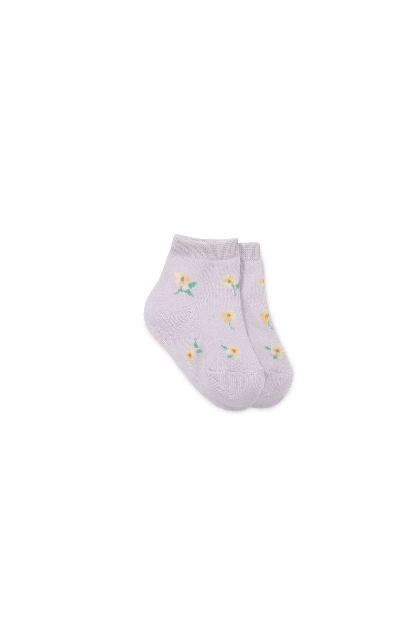 Harlow Sock - Simple Flowers Lilac