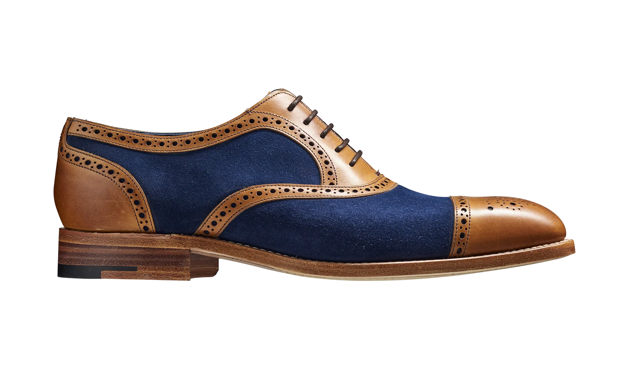 Hursley - Cedar Calf / Navy Suede