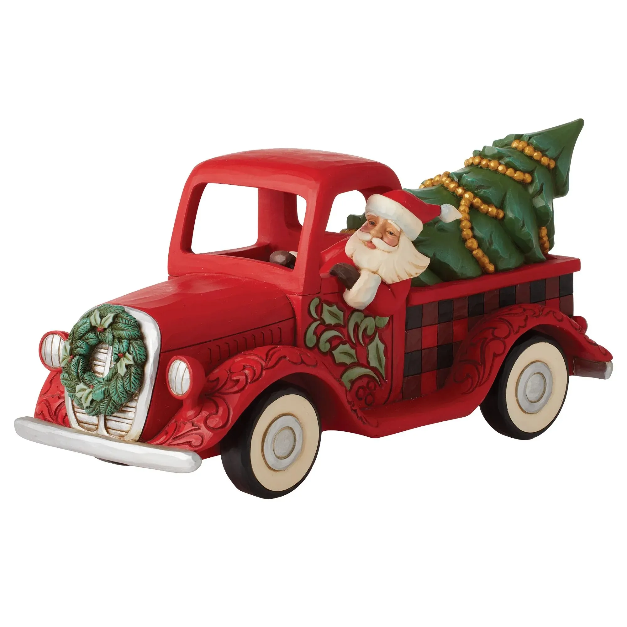 Jim Shore Santa in Pickup Truck