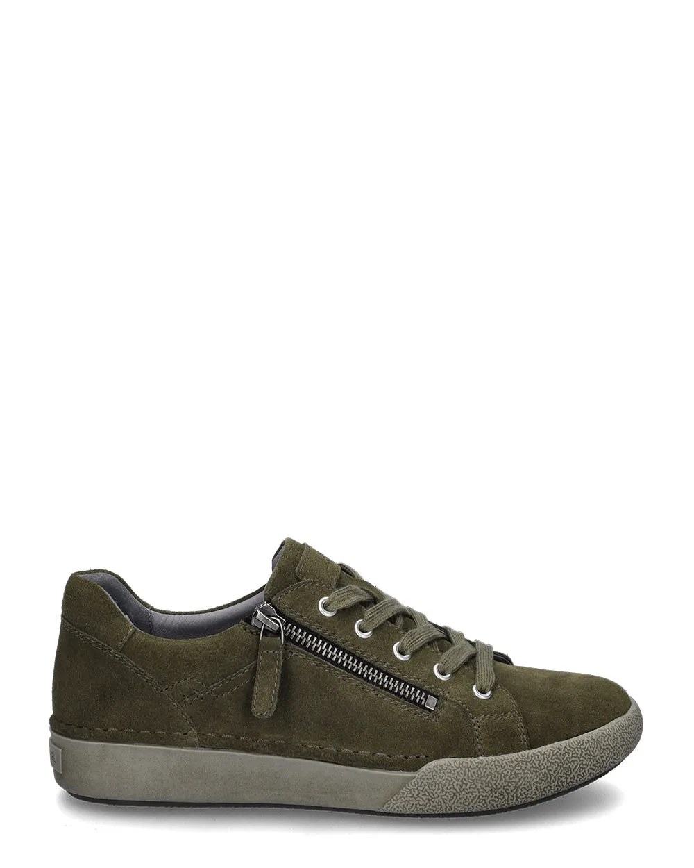 Josef Seibel Claire 13 Moss Suede Leather Casual Sneaker