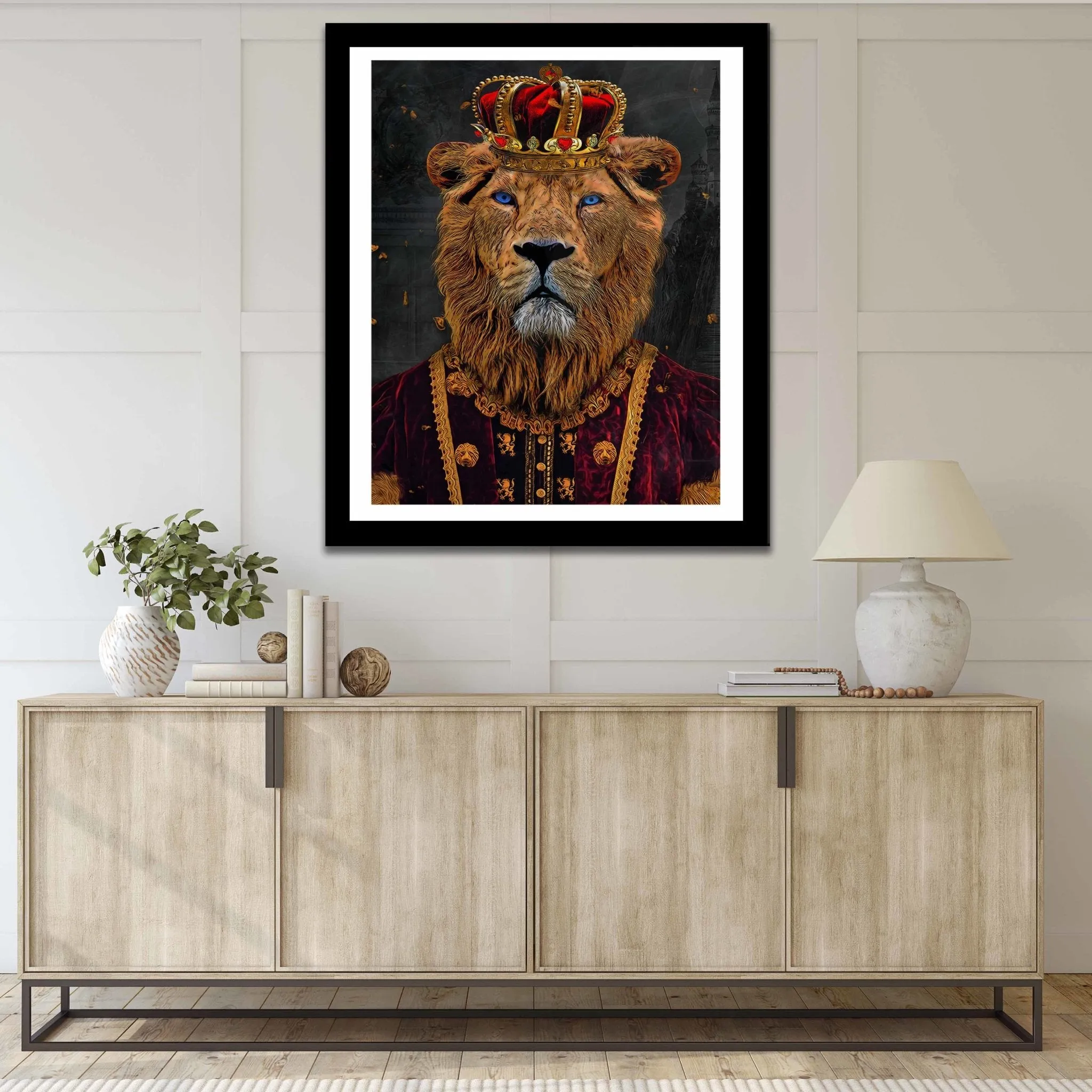 King of Lions Semi-gloss Print