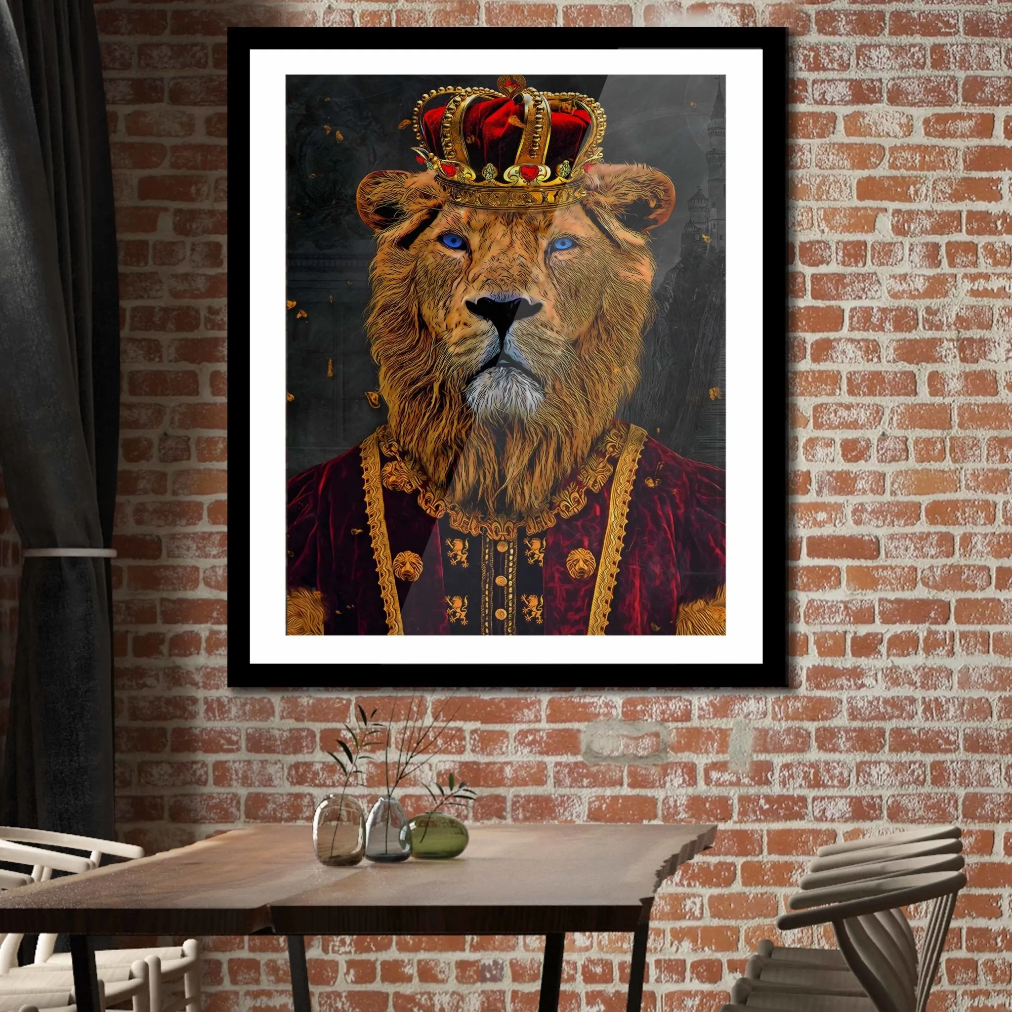 King of Lions Semi-gloss Print