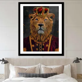 King of Lions Semi-gloss Print