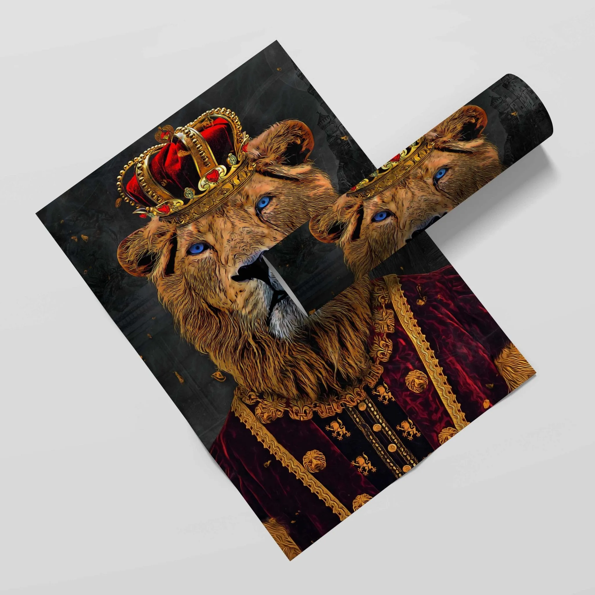 King of Lions Semi-gloss Print