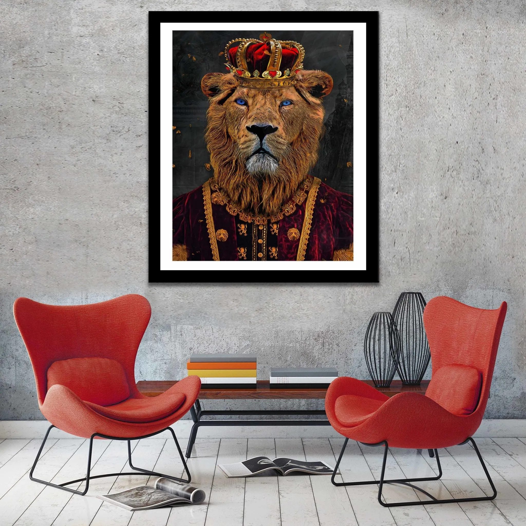 King of Lions Semi-gloss Print