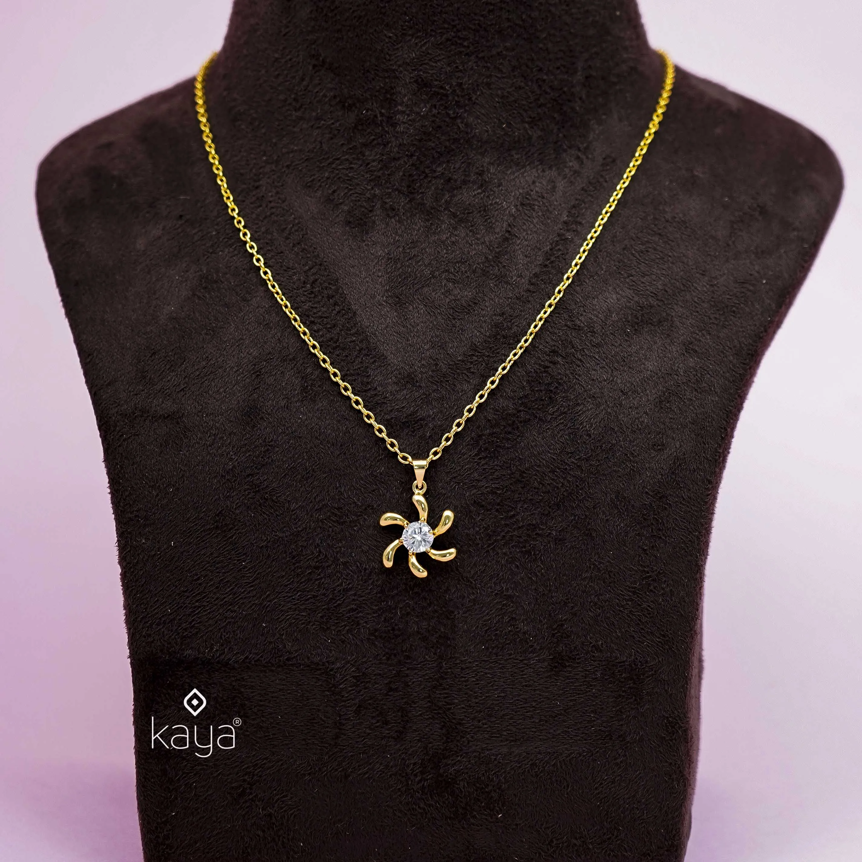 KJ101189 - Simple pendant Necklace