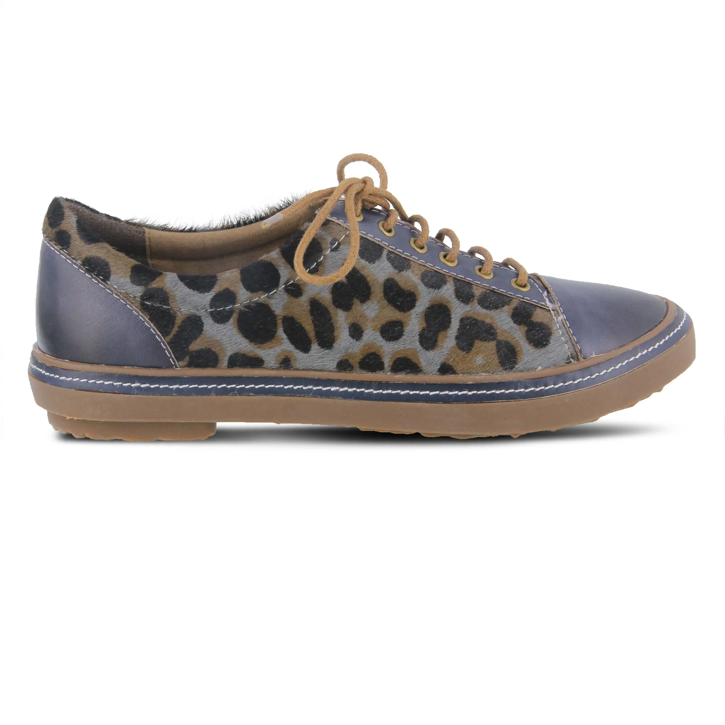 L'ARTISTE LIBBI-LEOPARD LACE-UP SHOE