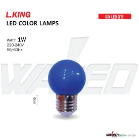 Led Color Lamp - 1w blue  - L.KING