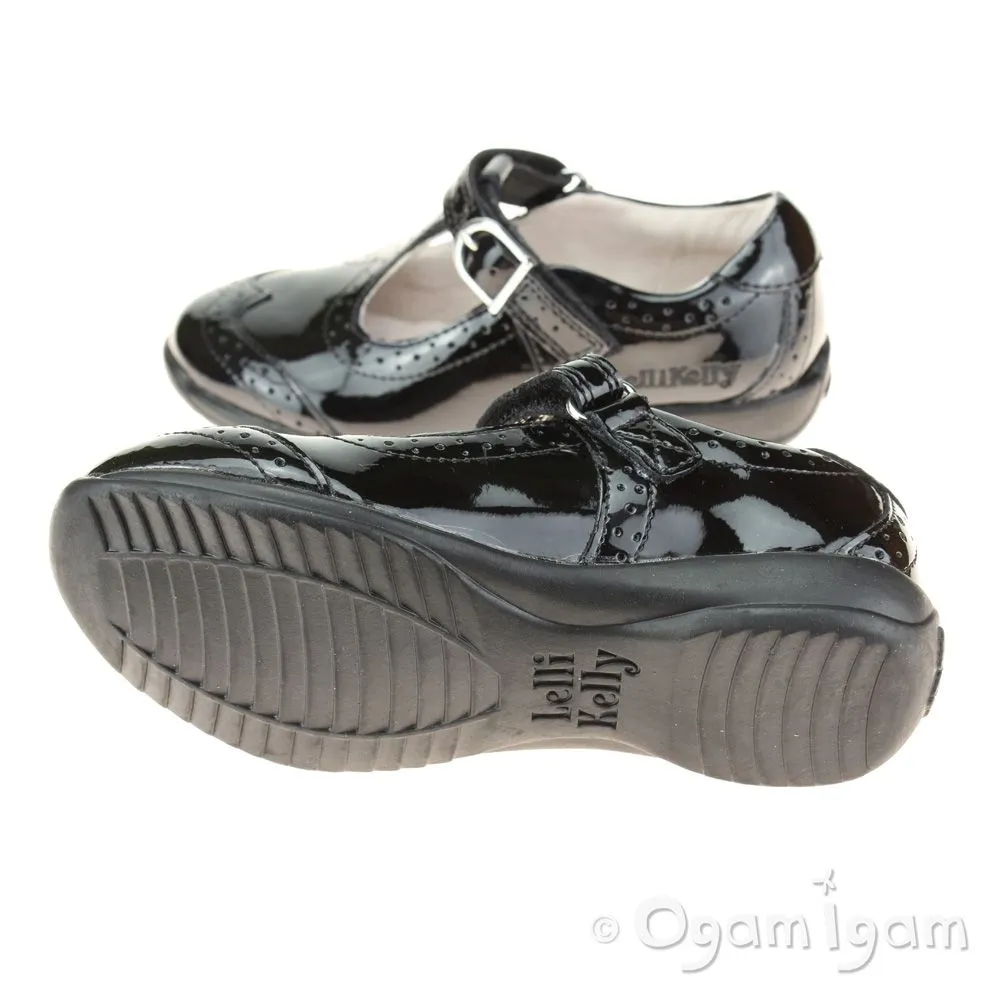 Lelli Kelly Jennette Girls Black Patent School Shoe