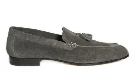 LOAFER UNLINED WITH TASSELS SUEDE LEATHER