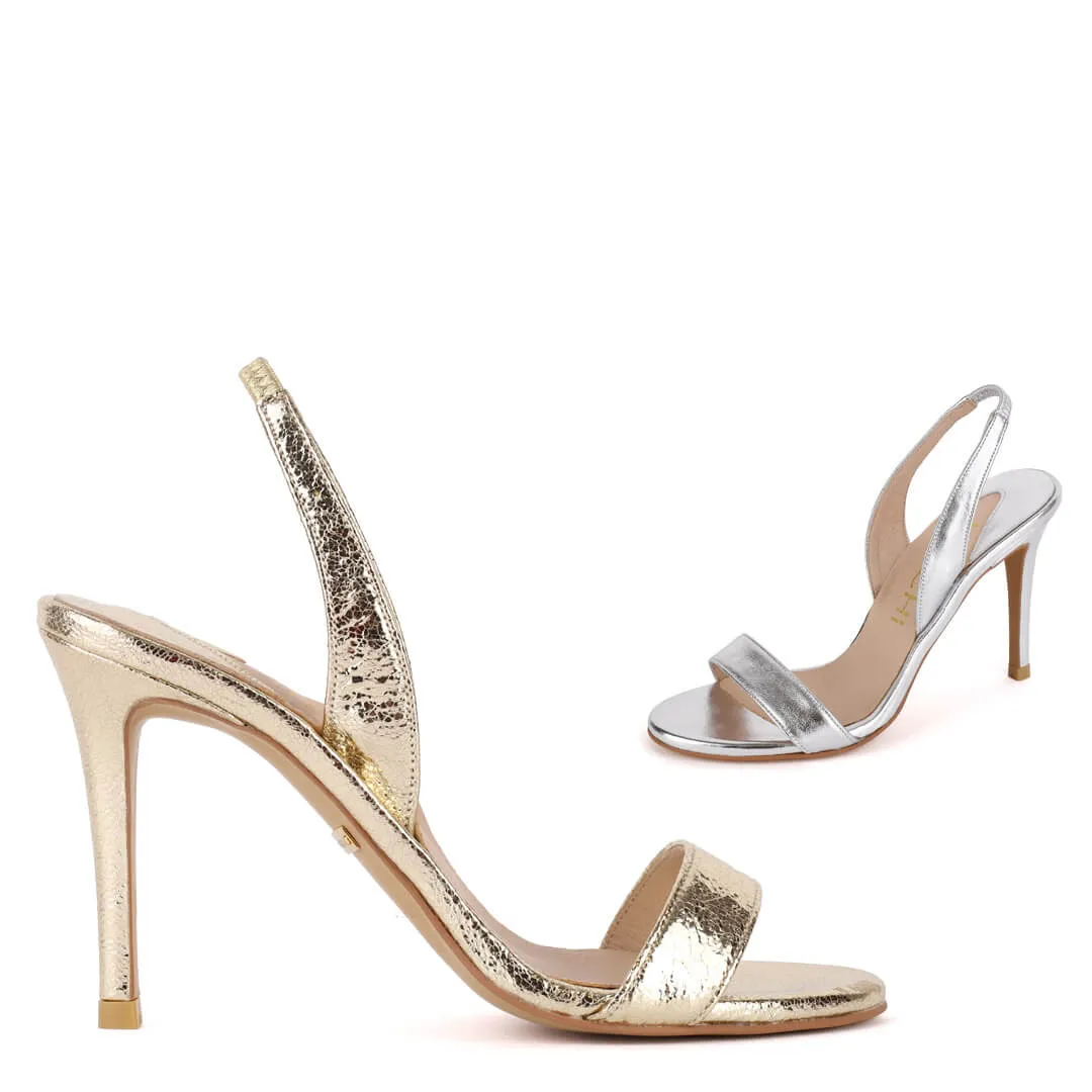 MADRID METALLIC- high sandal