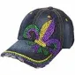 Mardi Gras Fleur de Lis Sequin Cap (Two Colors)