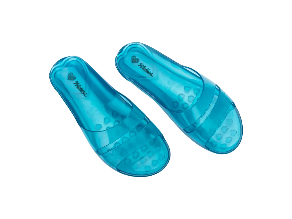 Melissa The Real Jelly Slide AD Blue Slipons