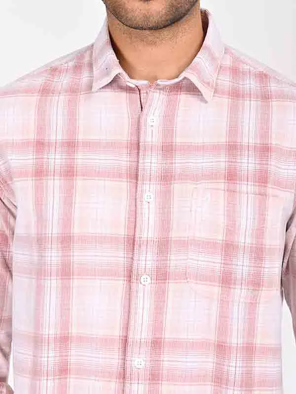 Men Checked Full Sleeve Cotton Shirt