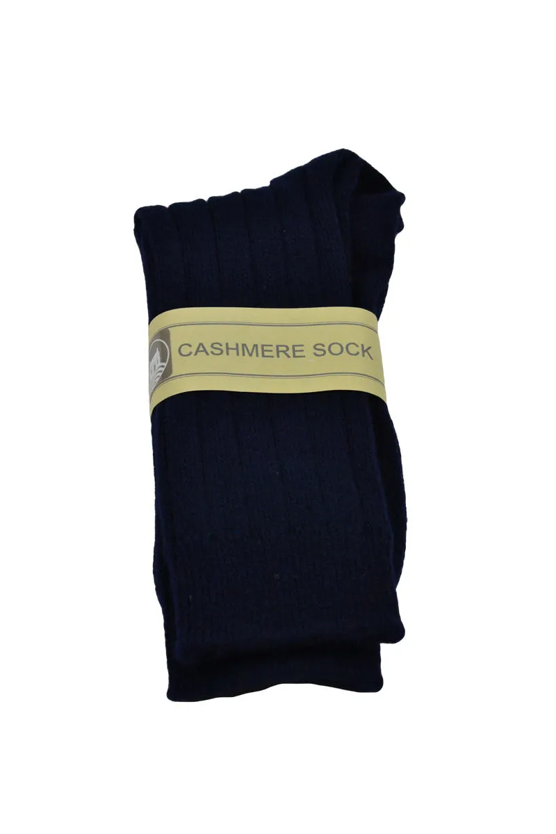 Mens Scottish Cashmere Socks - navy