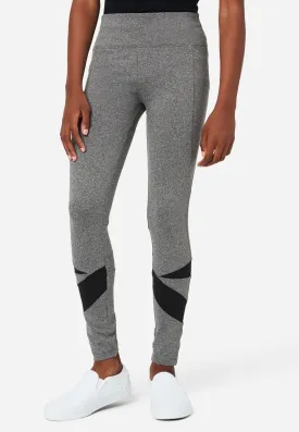 Mesh Cutout Full-Length Leggings