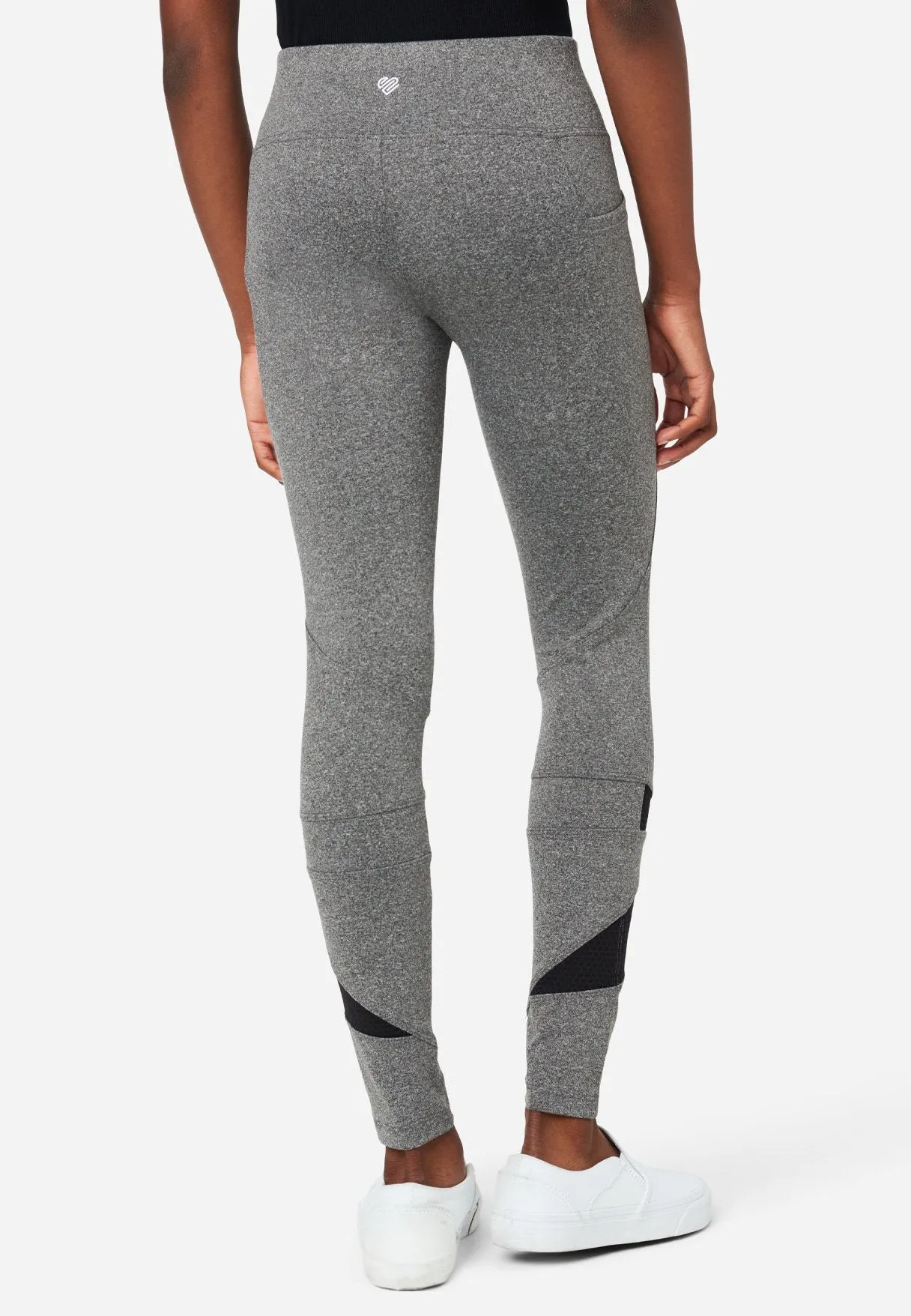 Mesh Cutout Full-Length Leggings