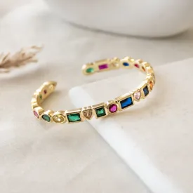 Multi-Colored Cuff Bangle