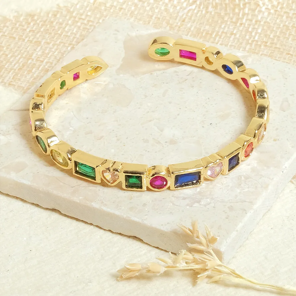 Multi-Colored Cuff Bangle