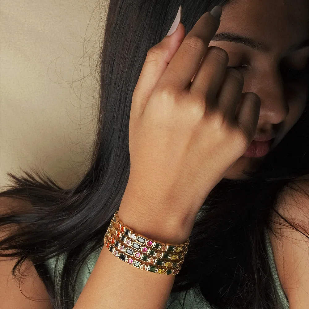 Multi-Colored Cuff Bangle