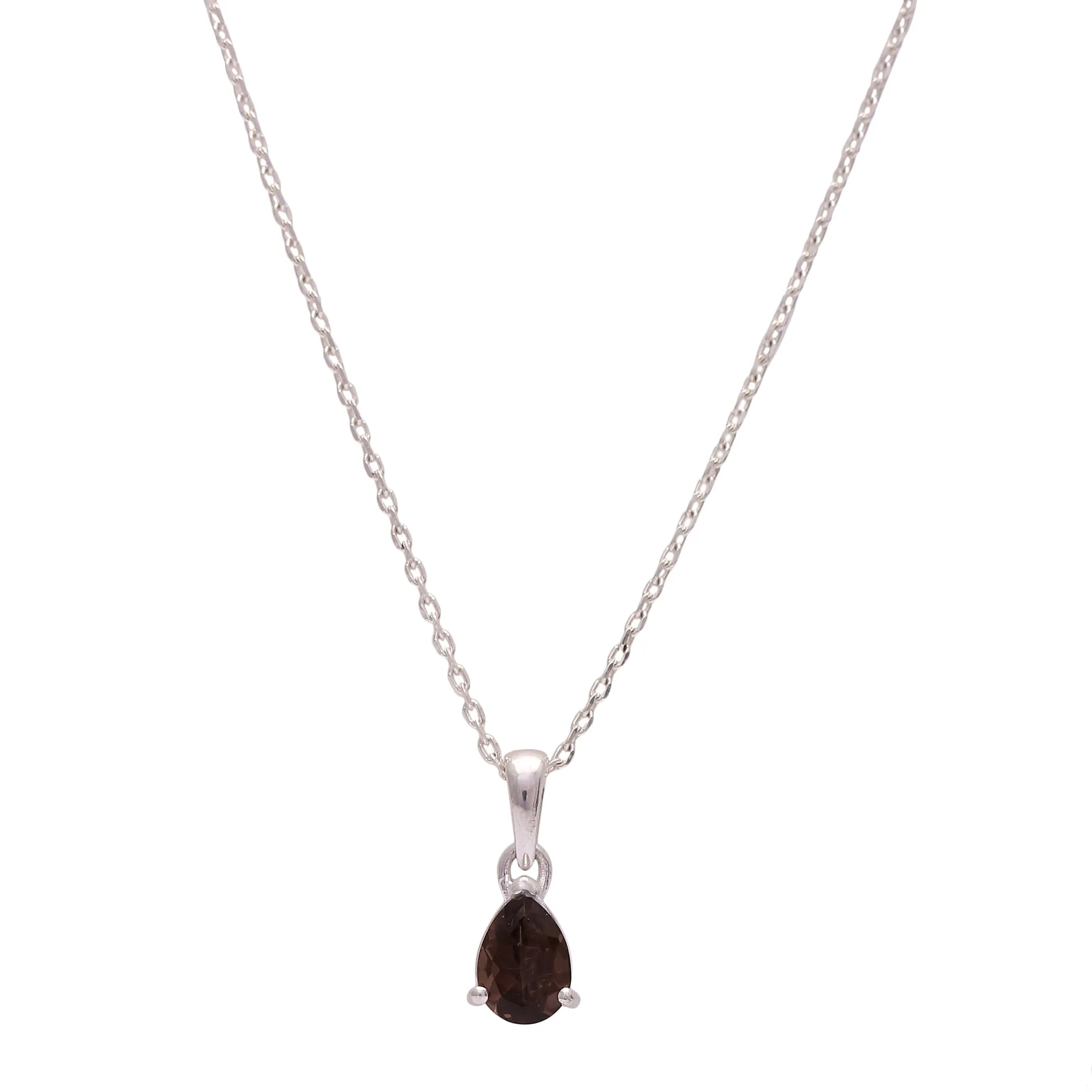 Naazuk necklace, smokey quartz - Wholesale