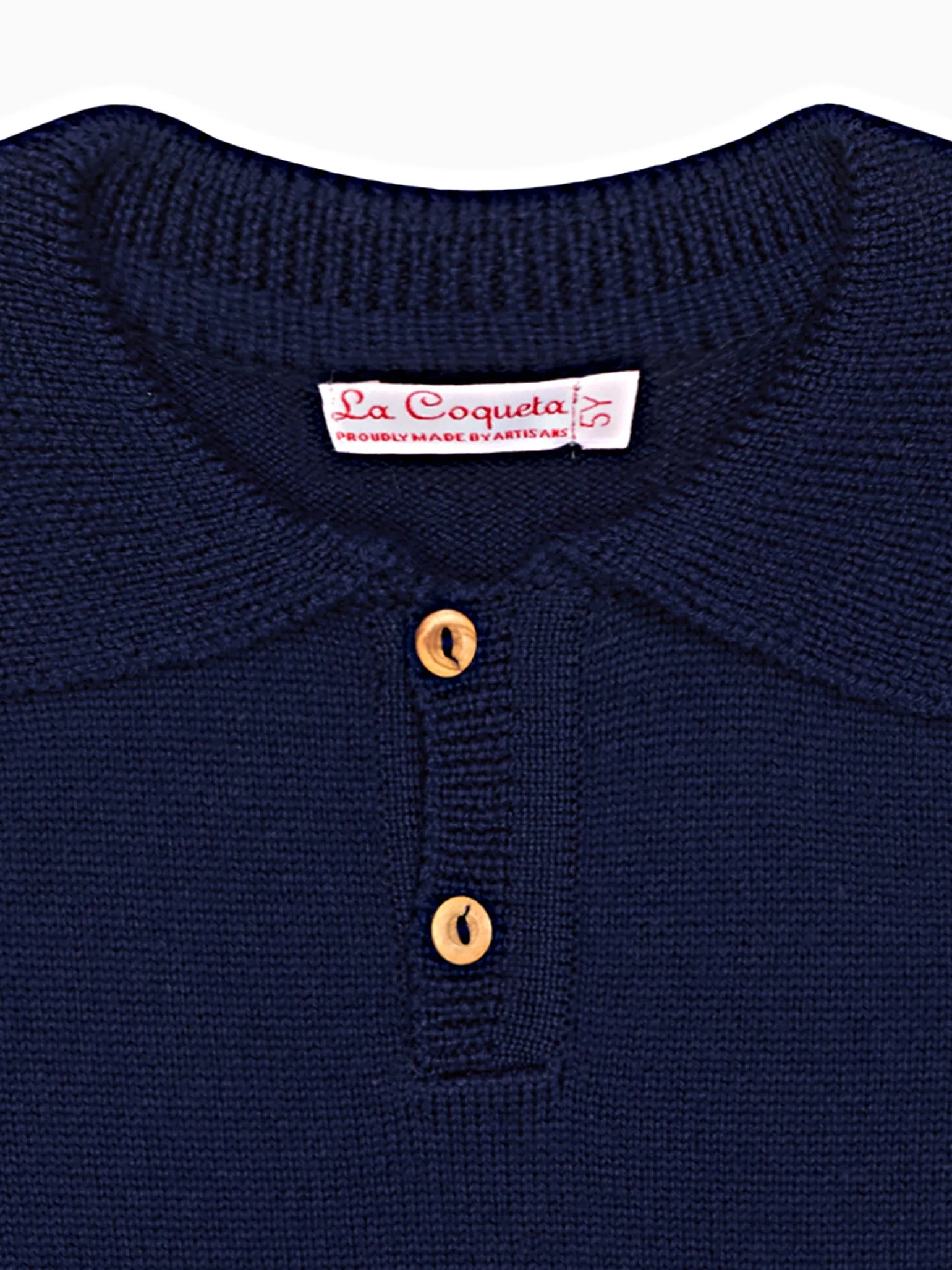 Navy Brio Merino Boy Jumper