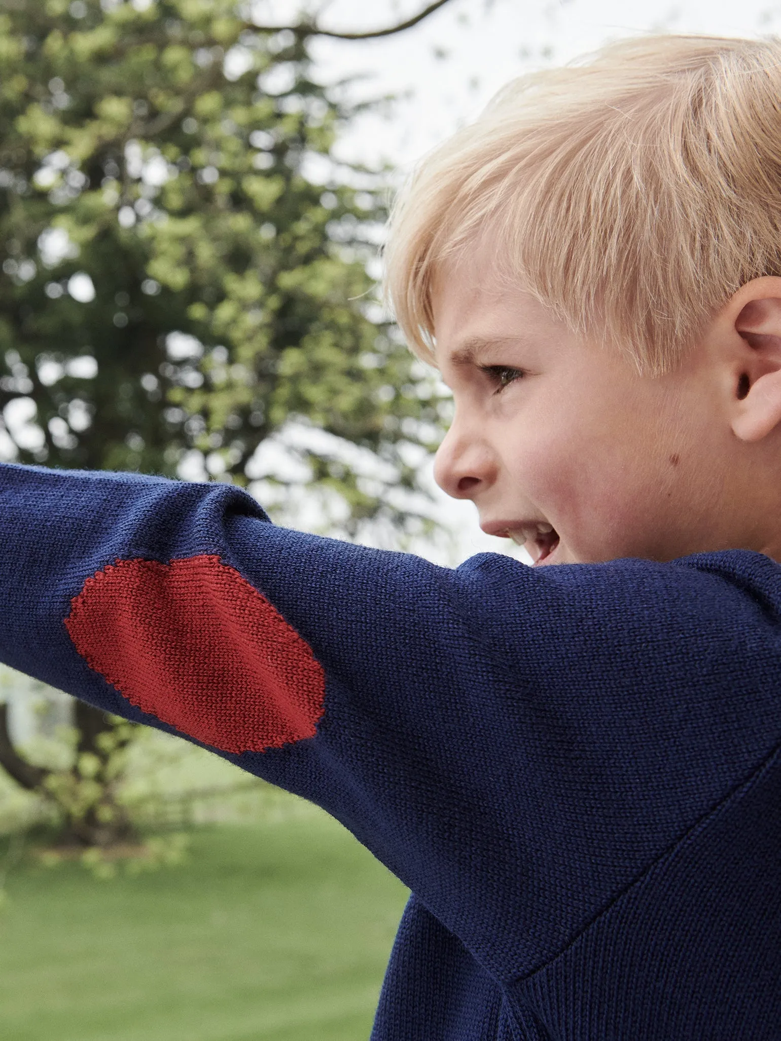 Navy Brio Merino Boy Jumper