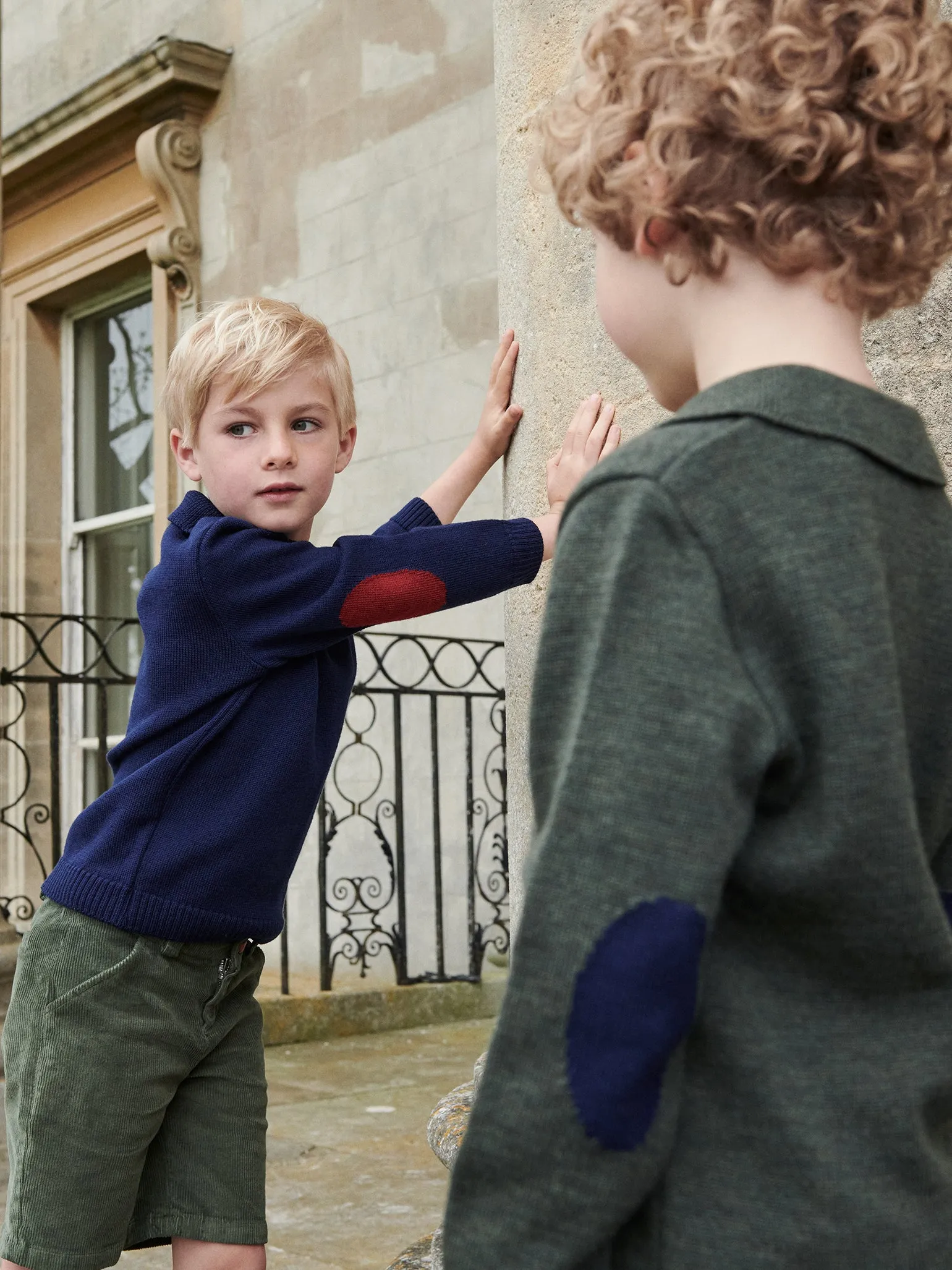 Navy Brio Merino Boy Jumper