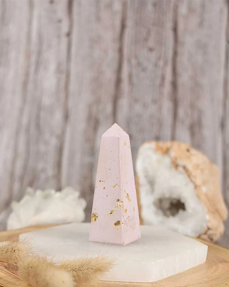 Phosphosiderite (Pink Orchid) Obelisk