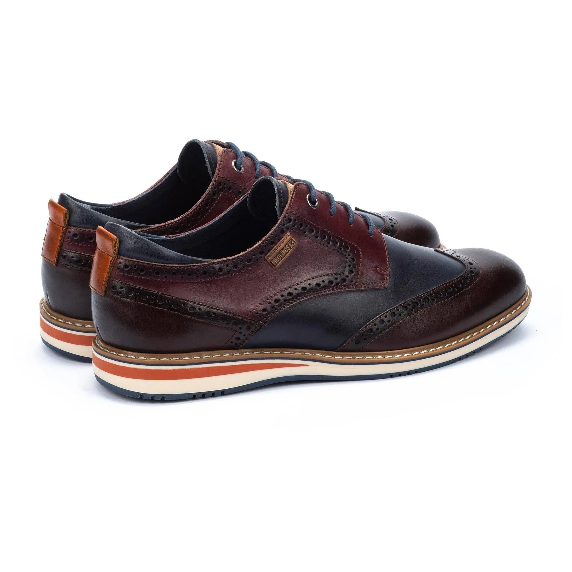 Pikolinos Avila M1T-4191C1 Mens Olmo Brown Leather Lace Up Shoes