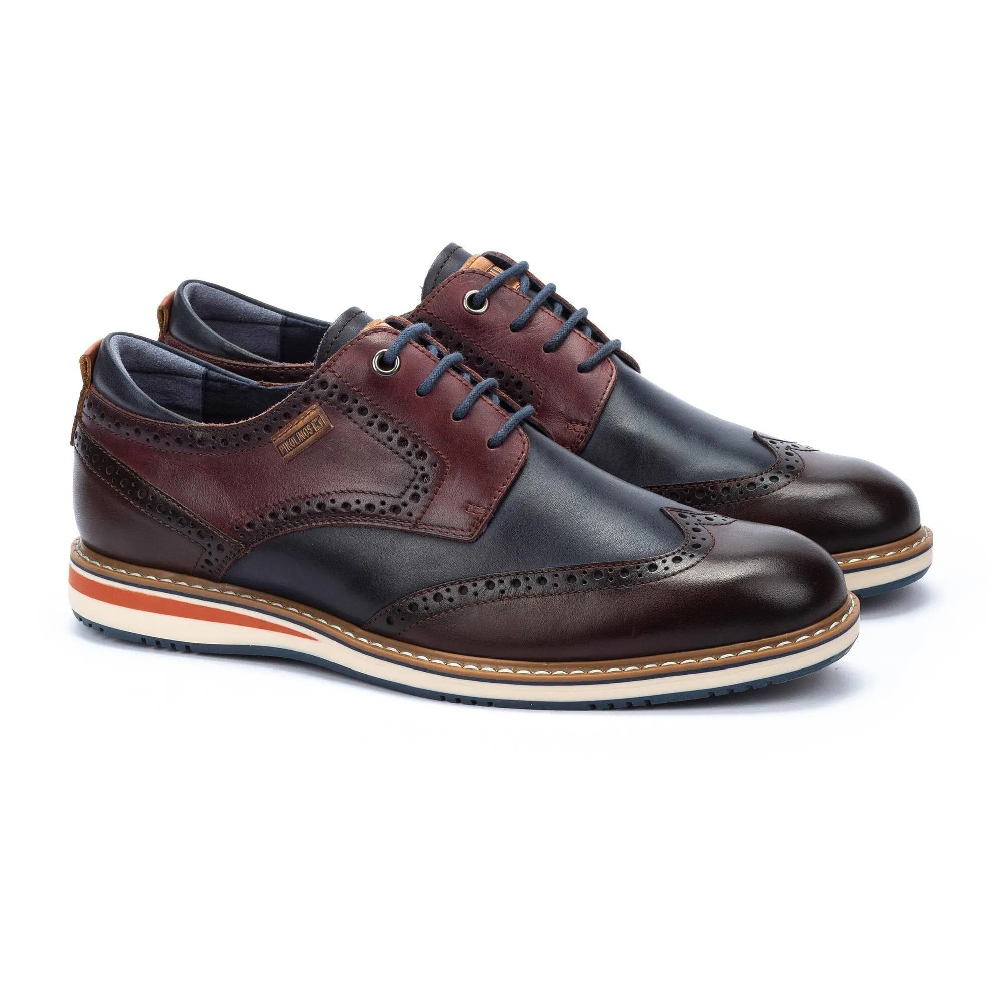 Pikolinos Avila M1T-4191C1 Mens Olmo Brown Leather Lace Up Shoes