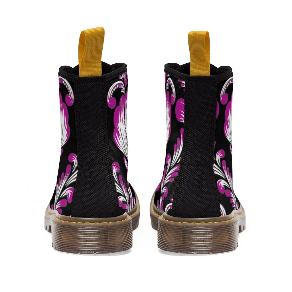 Pink Baroque Women's Canvas Boots