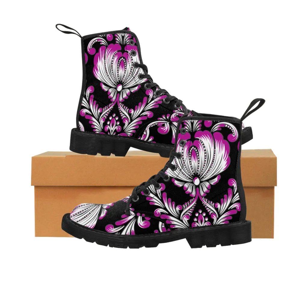 Pink Baroque Women's Canvas Boots