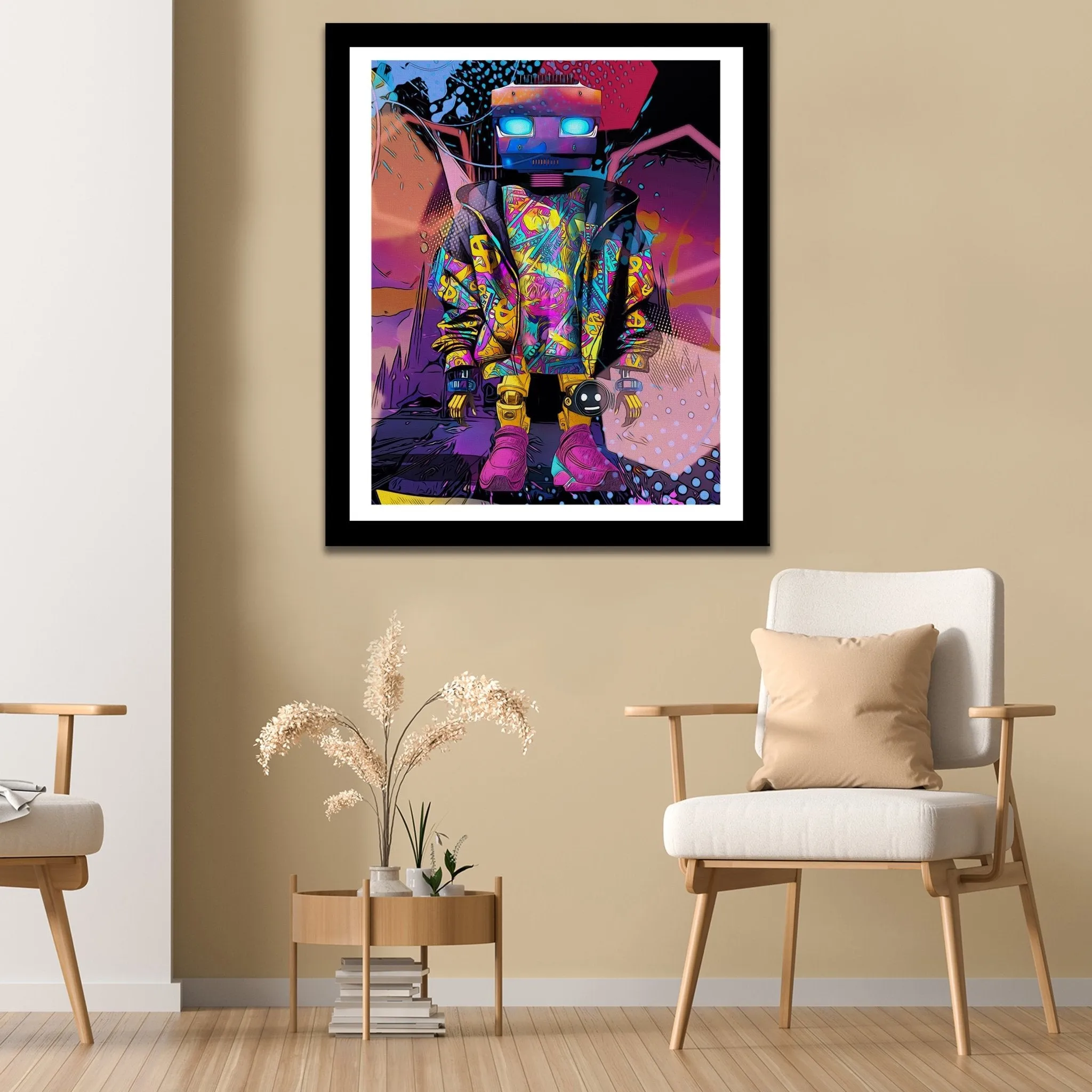 Pink Money Drip Droid Semi-gloss Print