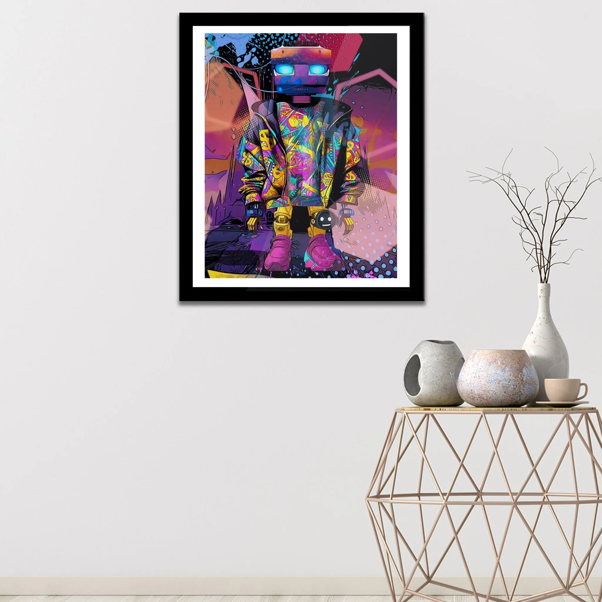 Pink Money Drip Droid Semi-gloss Print