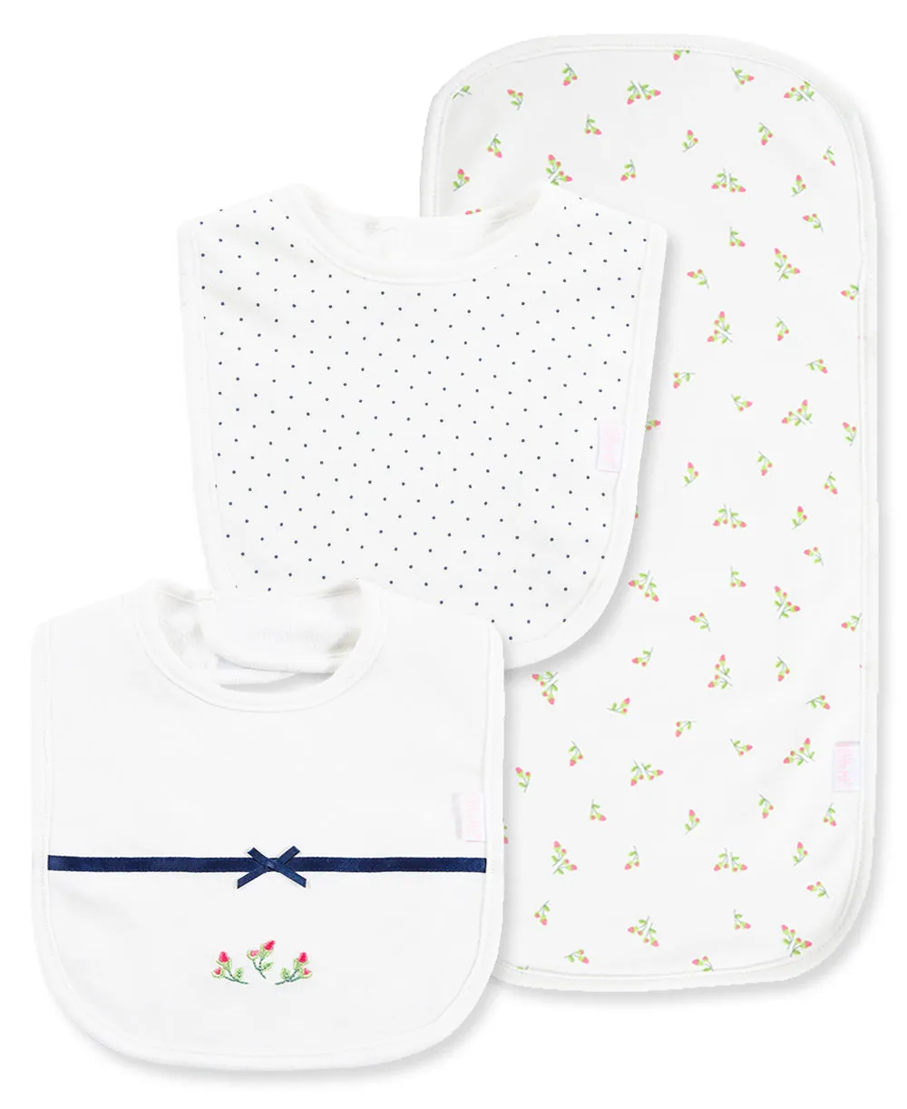 Rosebud Bib & Burp Set