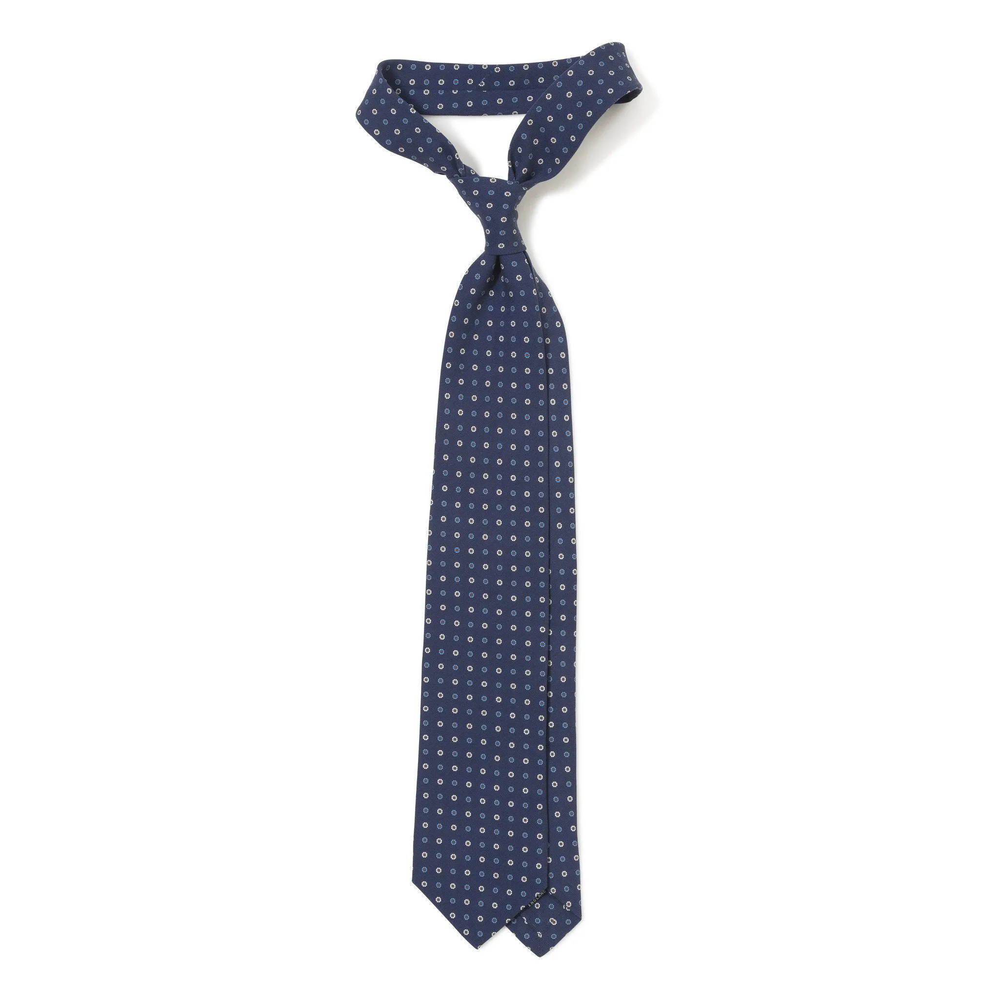 Silk Mini Wheel Print Tie